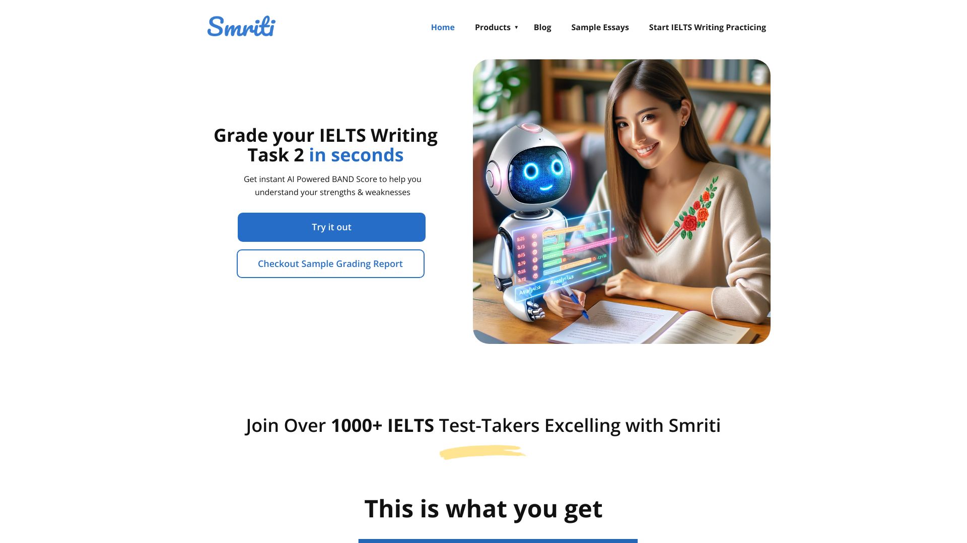 Smriti - IELTS Writing Checker AI Powered