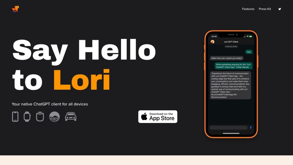 Lori GPT: 你的iOS本地GPT客户端