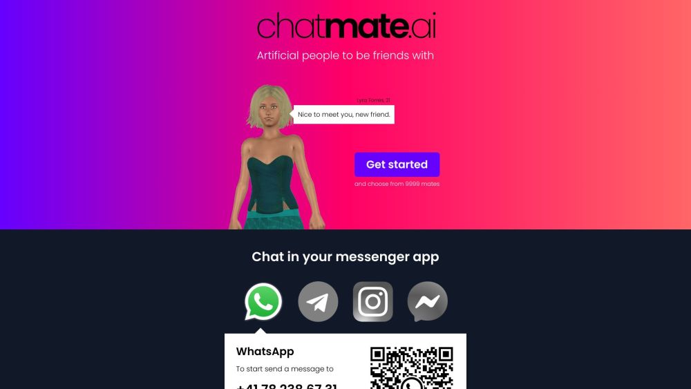 Chatmate AI - 与人工智能成为朋友的平台